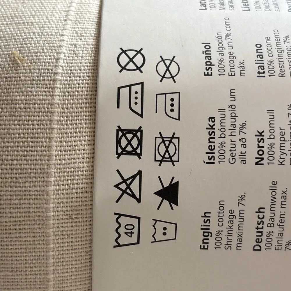 Ikea Lenda Curtain Panels Tab Top with Tie Backs 55x98